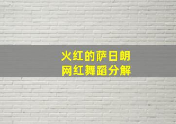 火红的萨日朗 网红舞蹈分解